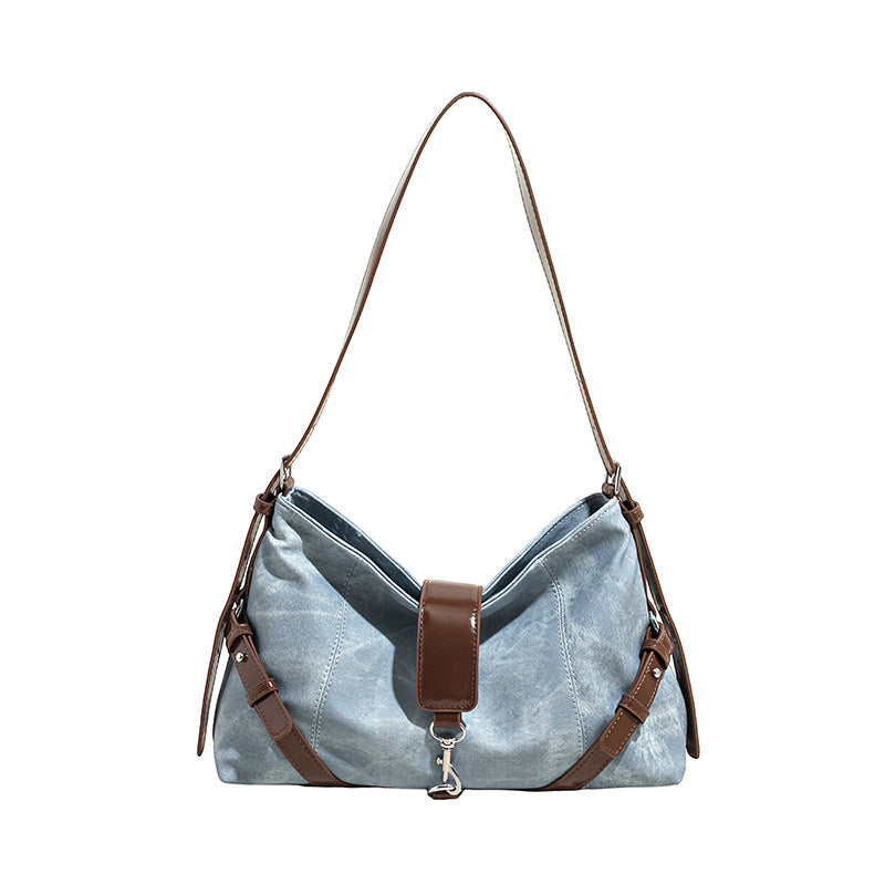 Sense Niche Stitching Western Style Large Tote Bags