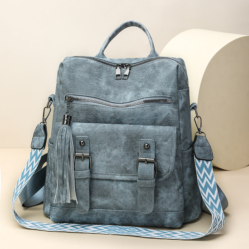 Women's Retro High-grade Soft Leather Large Capacity Commuter Women's Backpack