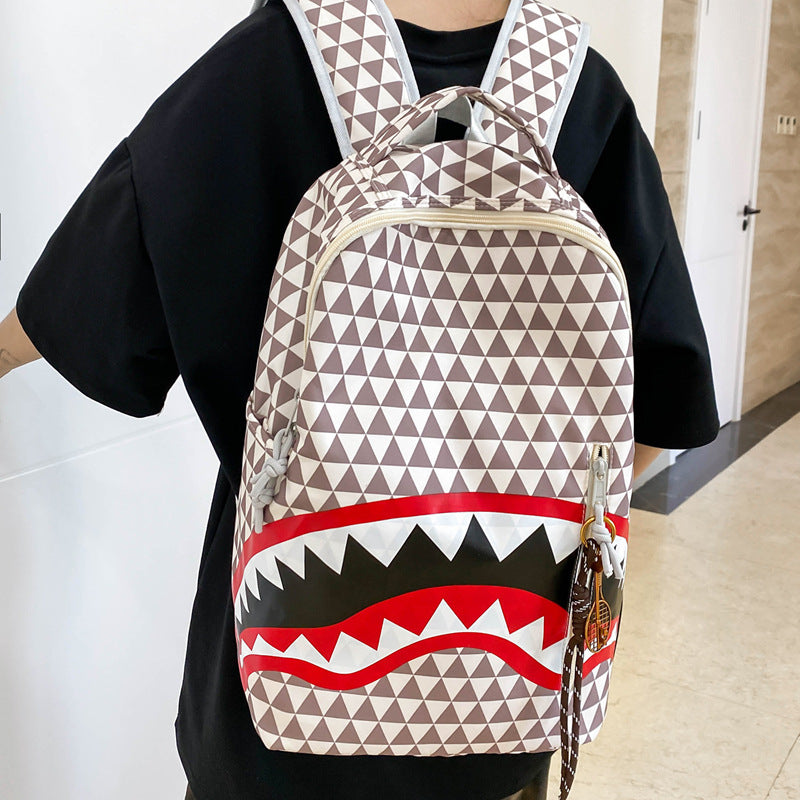 Capacity Personalized Shark Quirky Ideas Ugly Leisure Backpack