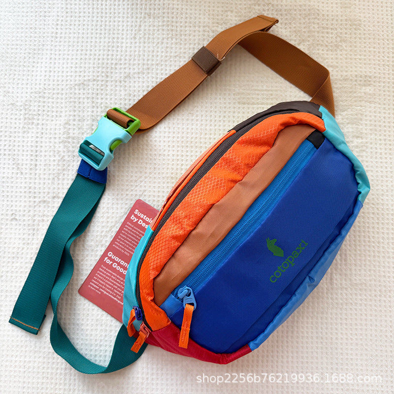 Creative Alpaca Dopamine Fashion Contrast Color Sport Waist Bag, Accessory Bag