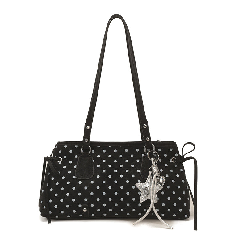Women's Style Spring Carrying Advanced Polka Dot Underarm Fashion Women's Shoulder Bag