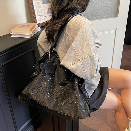 Women's Canvas Springtide Minority Commuter Portable Underarm Tote Bags