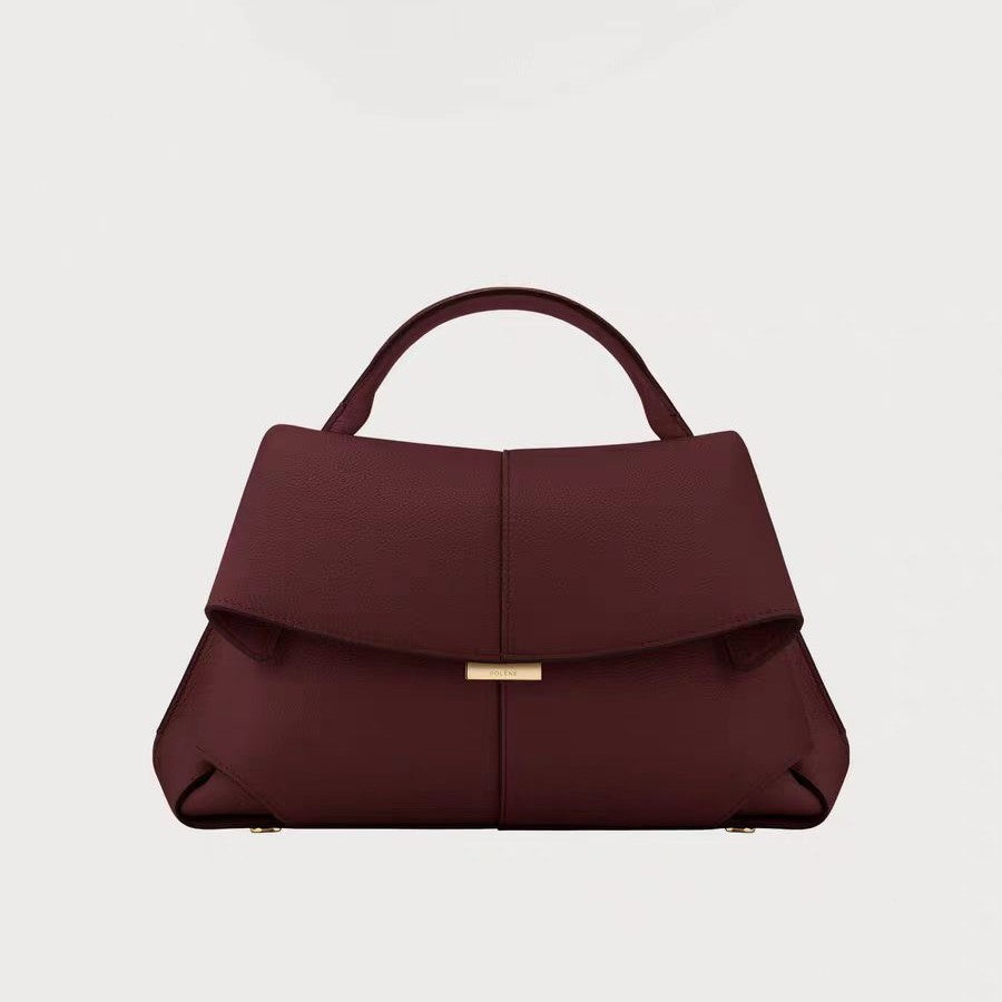 Women's French Retro Genuine Leather Design Style Women's Handbag