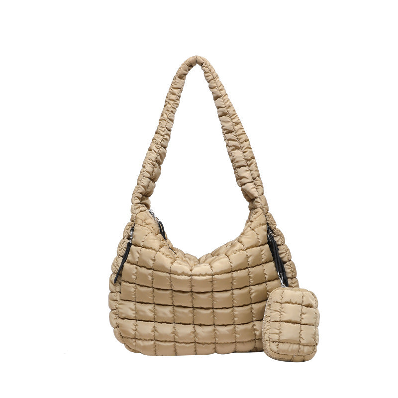 Pleated Cloud Portable Mother Dumpling Large Capacity Bags