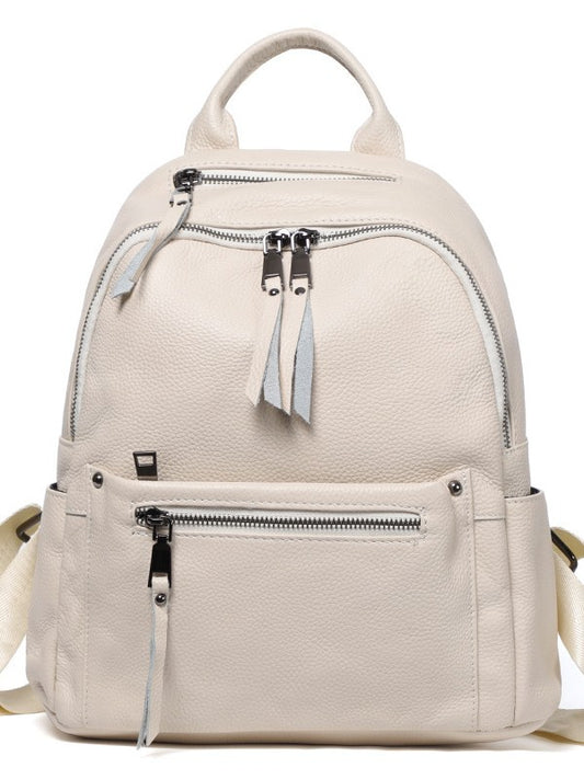 Cool Women's Genuine Leather Large Capacity Women's Backpack