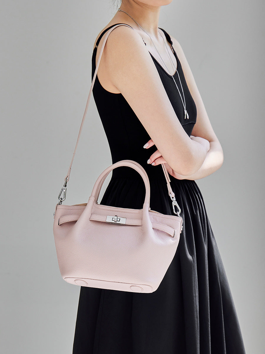Women's Genuine Leather Vegetable Basket High-grade Fashion Women's Messenger Bag