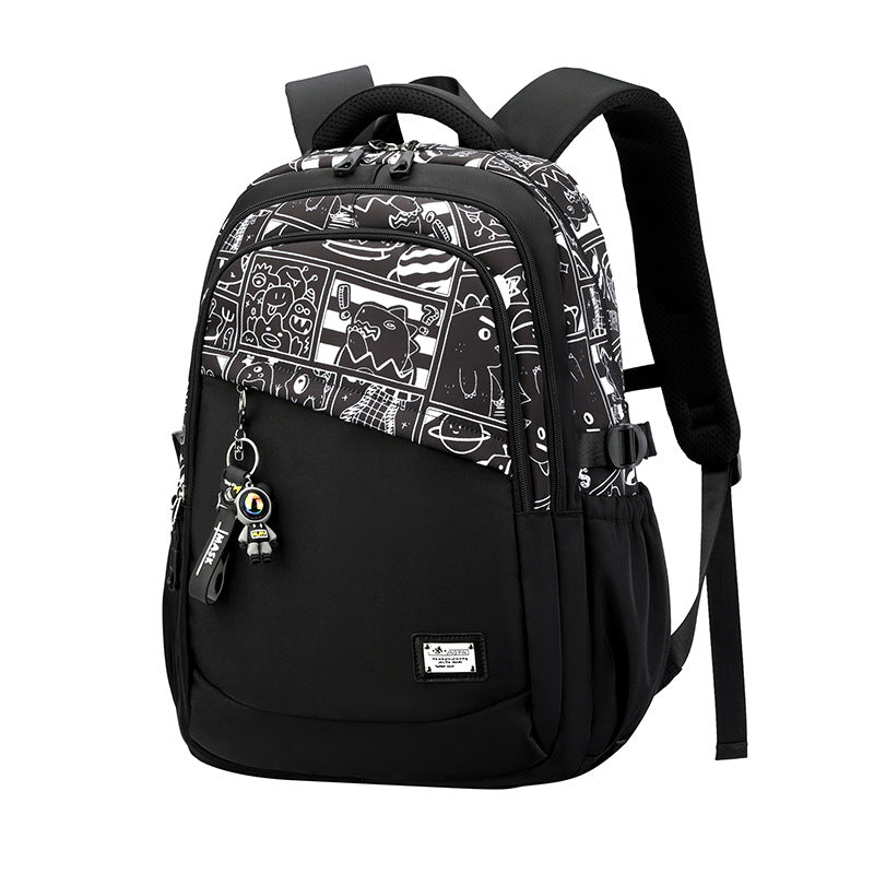 Men's High Junior Large Capacity Fashion Trendy Leisure Backpack