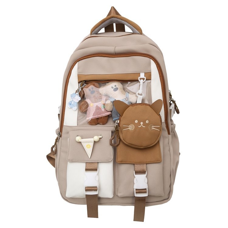 Korean Preppy Style Large Capacity Cartoon Cute Backpacks