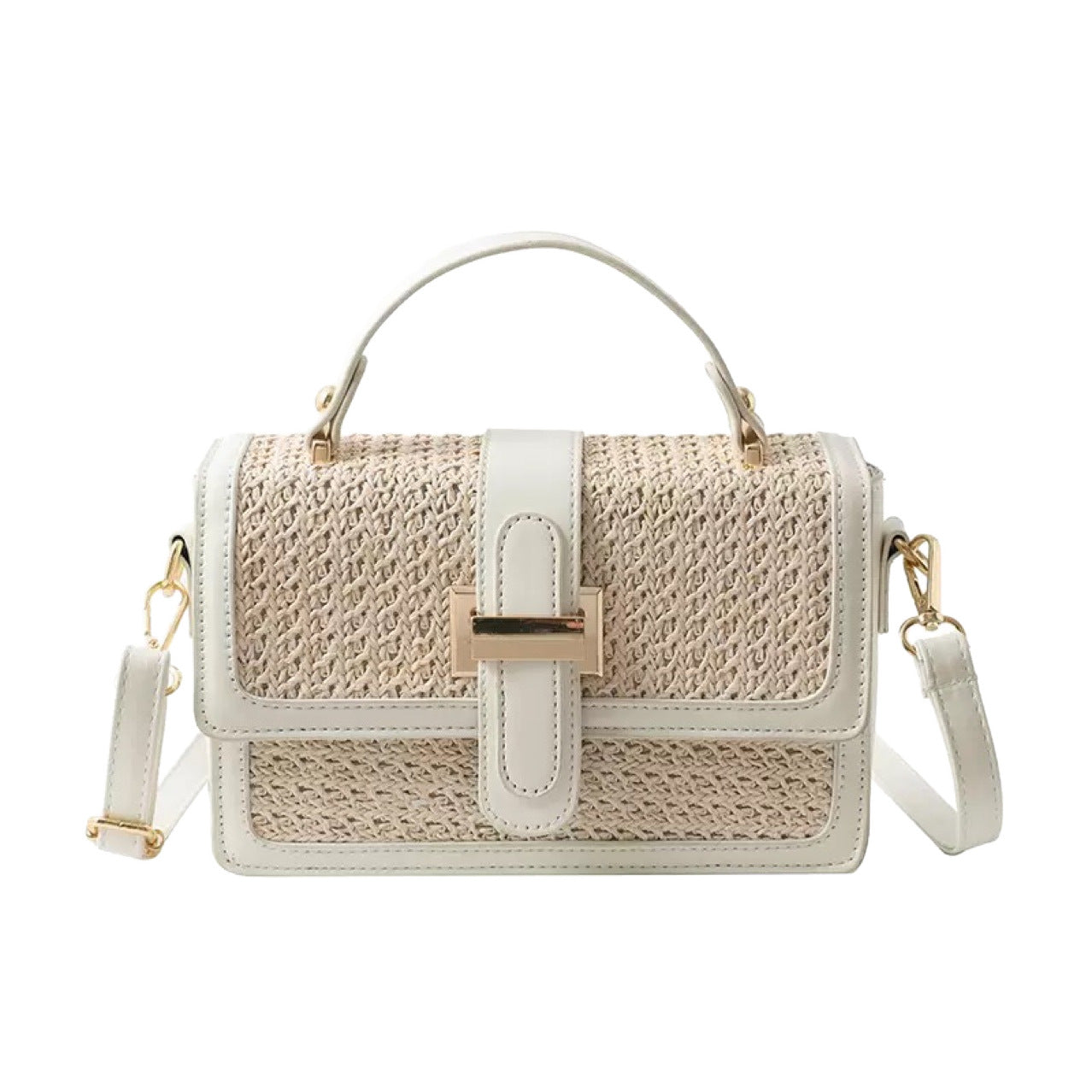 Charming Women's Woven Simple High-grade Beach Small Square Bags