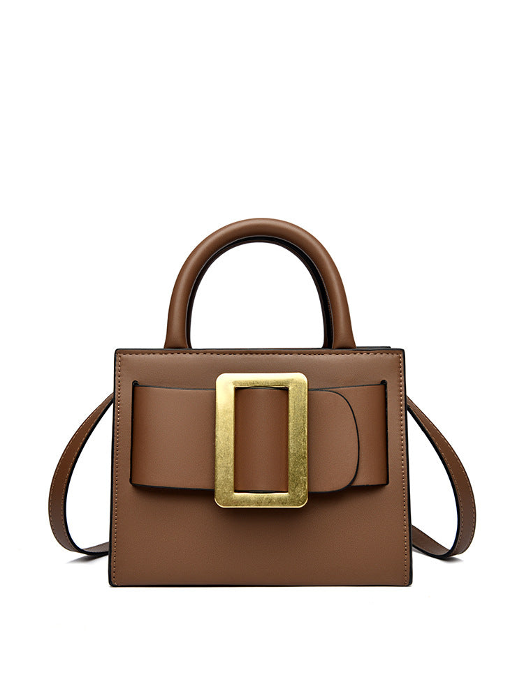 Design Large Button Bow Chain High-grade Portable Small Square Bags