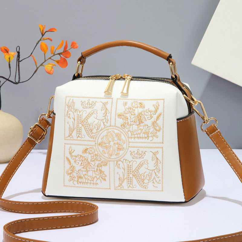Women's Capacity Texture Fashionable Large Simple Liquid Bags