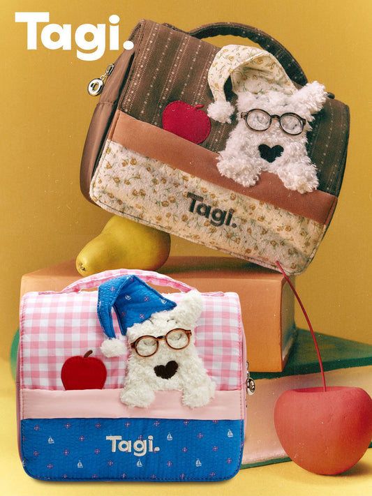 Haha Puppy Good Night Cute Storage Makeup Bag