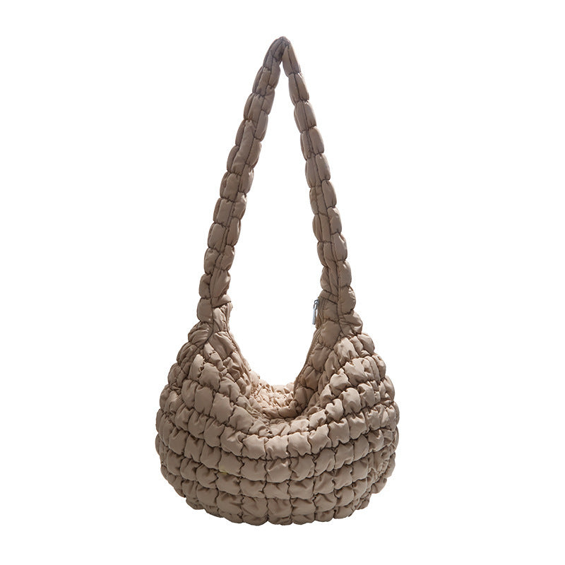 Korean Pleated Cloud Bubble Large Capacity Tote Bag
