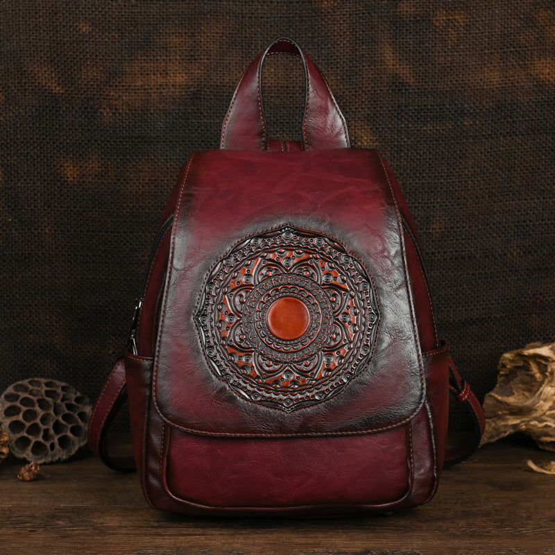 Women's Retro Style Trendy Ethnic Design Artistic Travel Bags