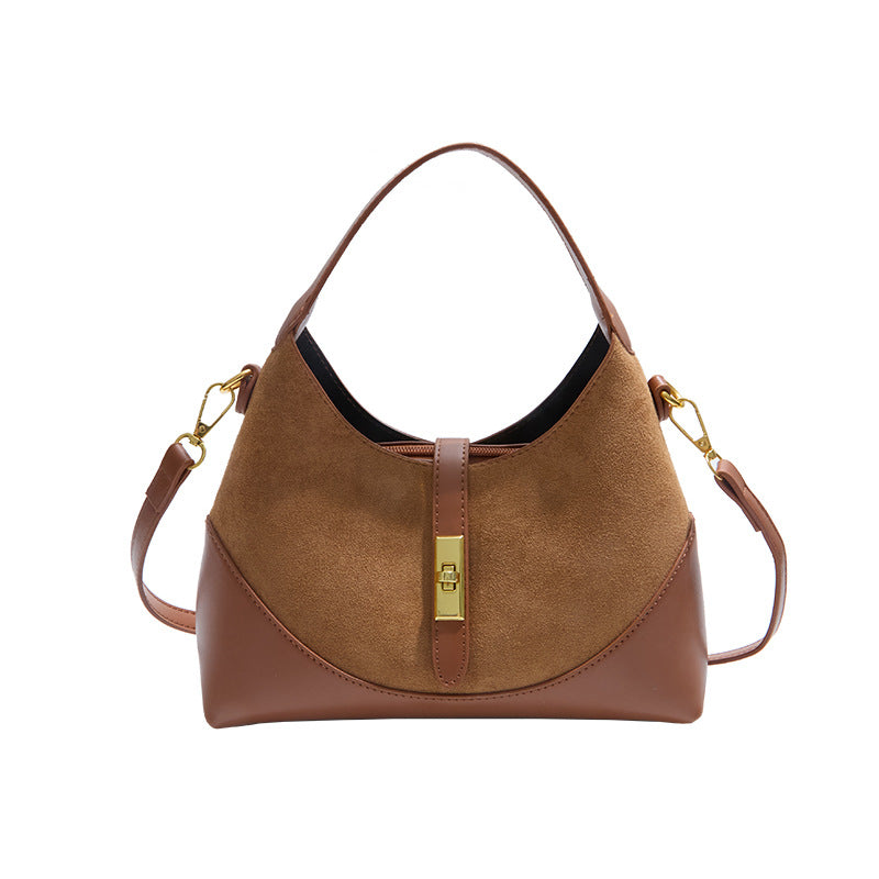 Contrast Color Design Female Dumpling Making Commute Portable Bags