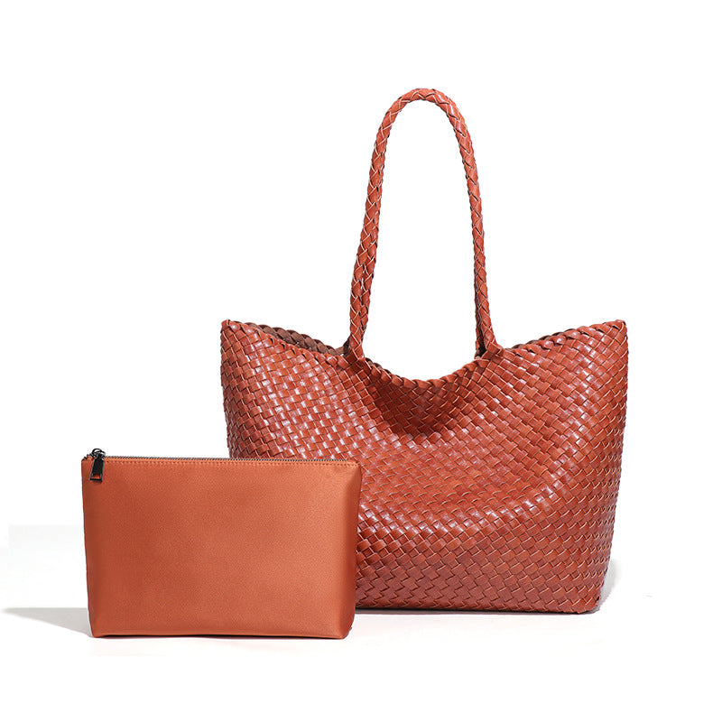 Fresh Woven Artistic Large Capacity Shopping Bags