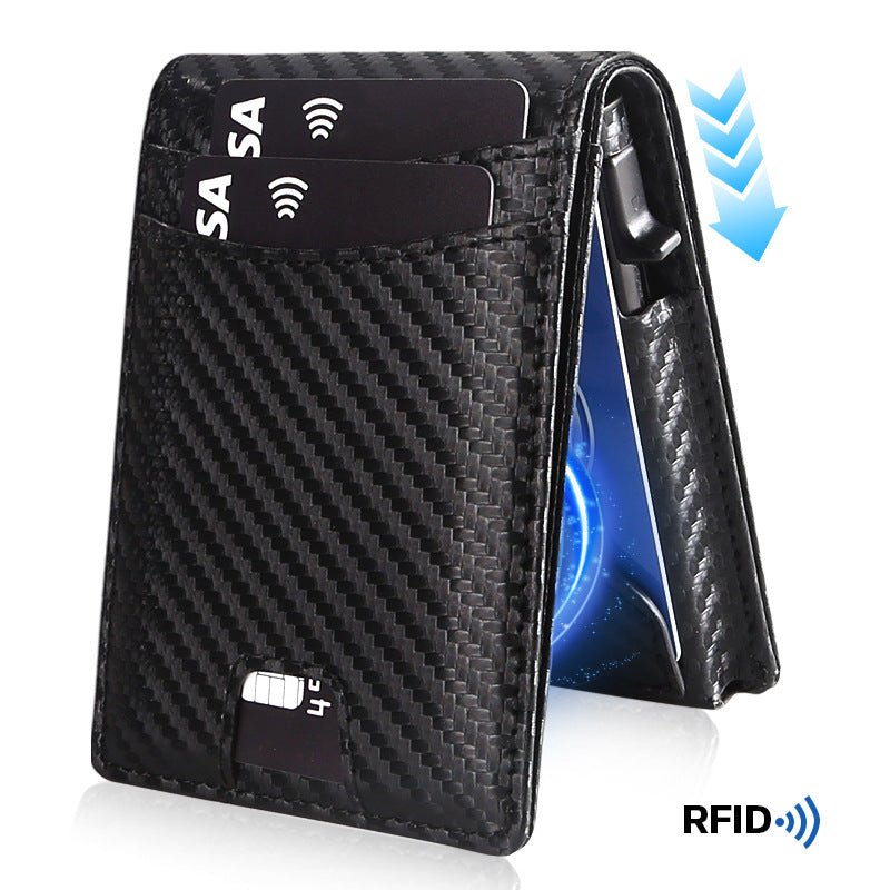 Men's Pu Leather Large Capacity Multiple Slots Certificate Men's Wallets