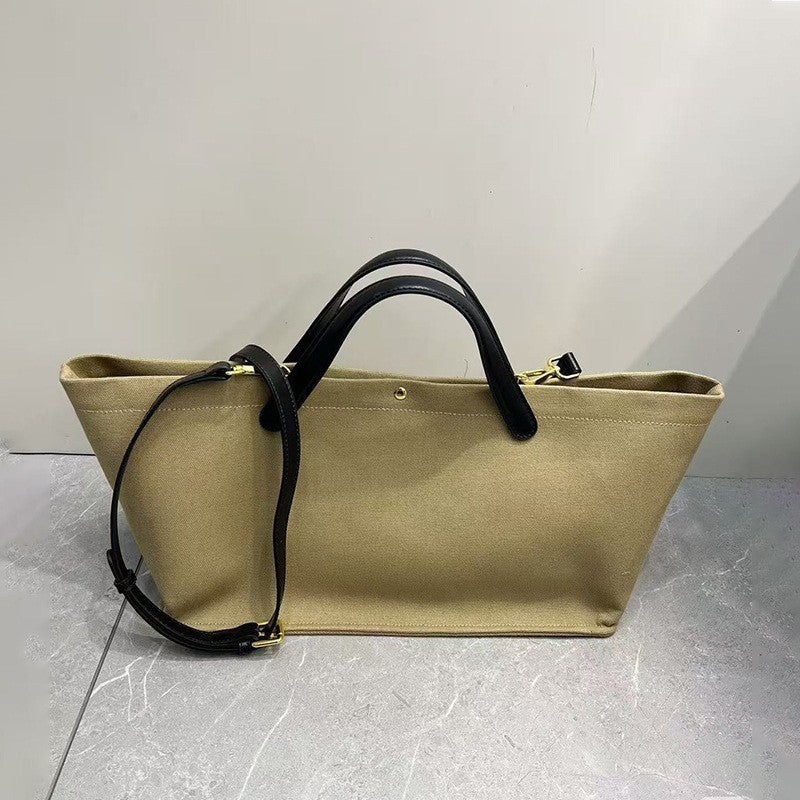 Leather Minimalist Cowhide Commuter Large Capacity Totes High-grade Handbags