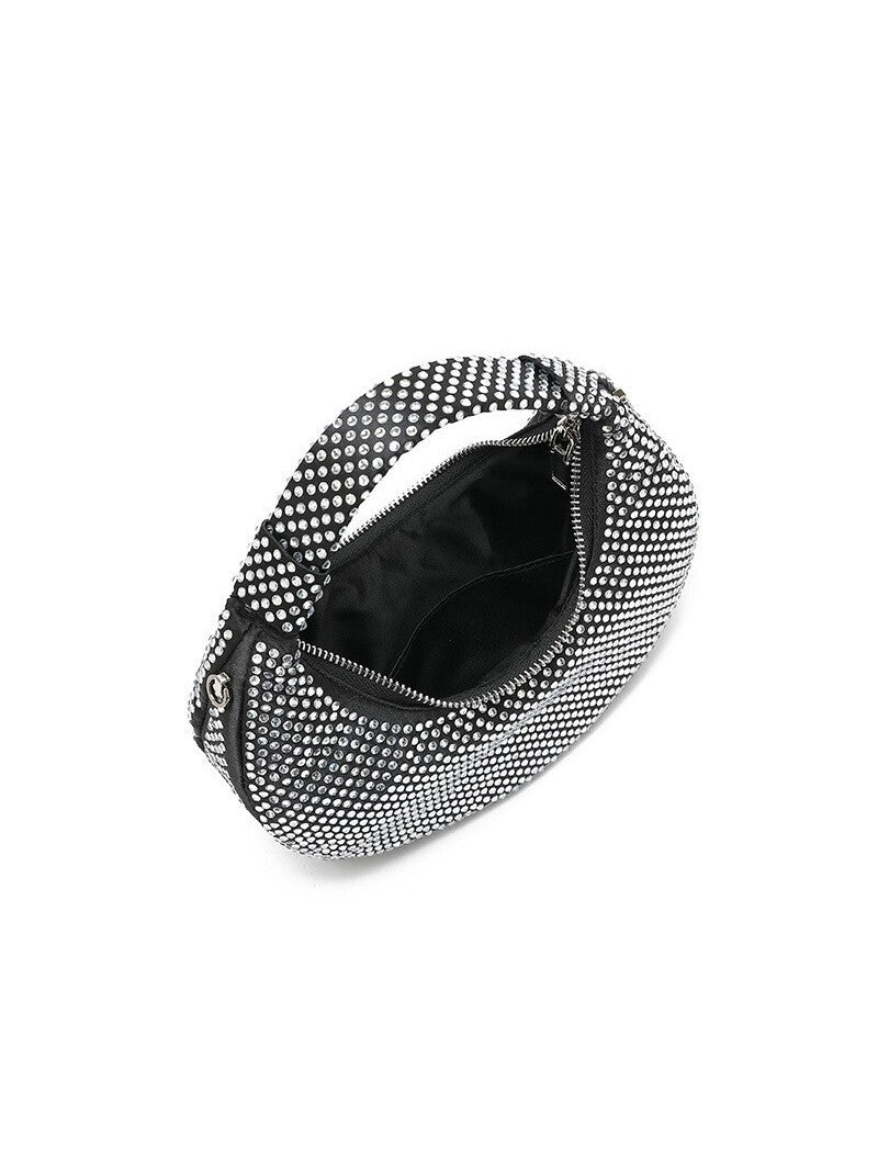 Women's Dinner Design Full Diamond Dumpling Versatile Rhinestone Handbags