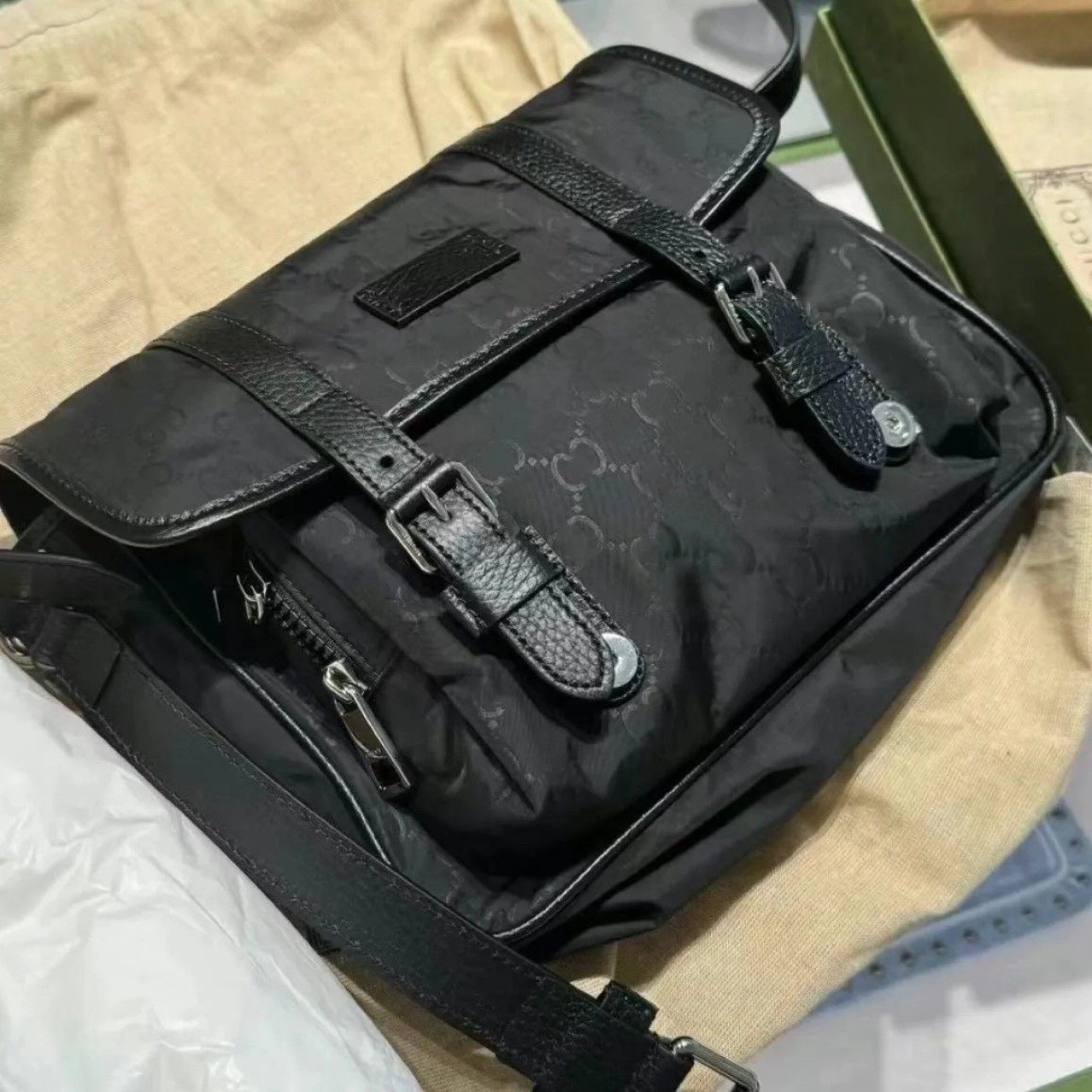Casual Men's Poor Fashion Nylon Cloth Men's Messenger Bag
