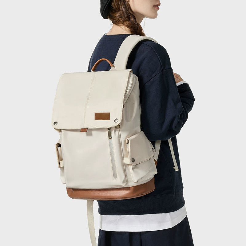 Trendy Fashion Unisex Contrast Color Computer Leisure Backpack