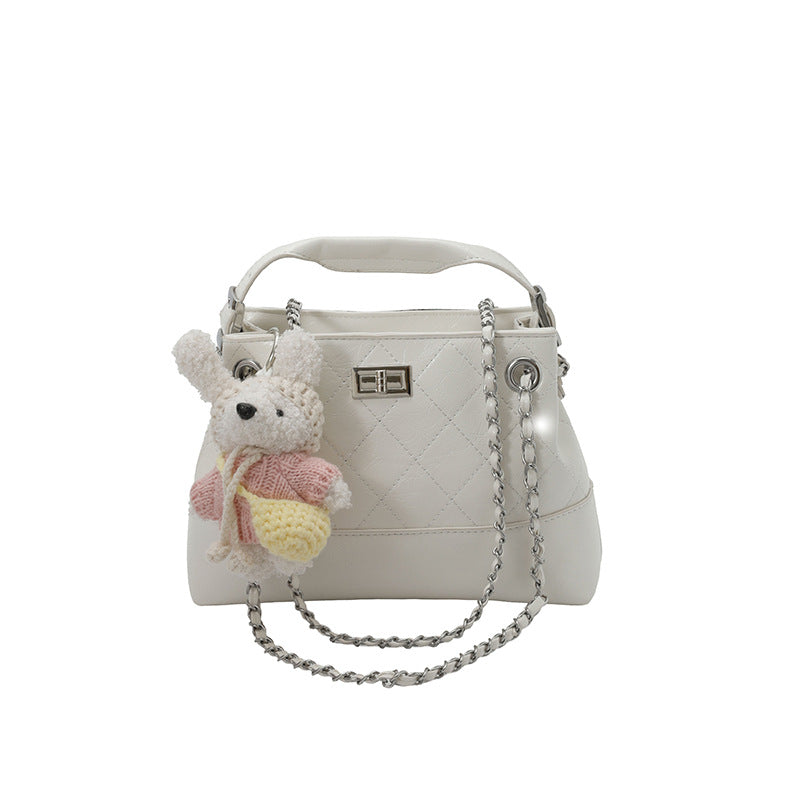 Women's High-grade Rhombus Chain Fashionable Fashion Commuter Bucket Bags
