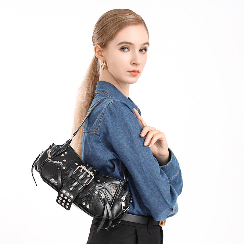 Retro Fashion Design Hot Commuter Motorcycle Women's Shoulder Bag