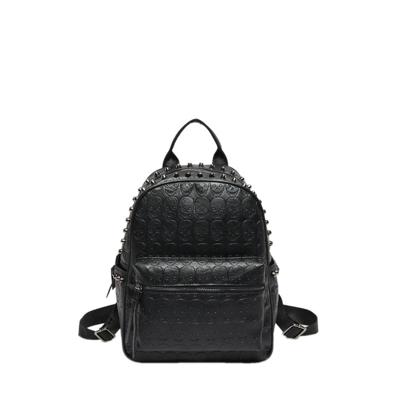 Print Soft Leather Shopping Large Capacity Women's Backpack