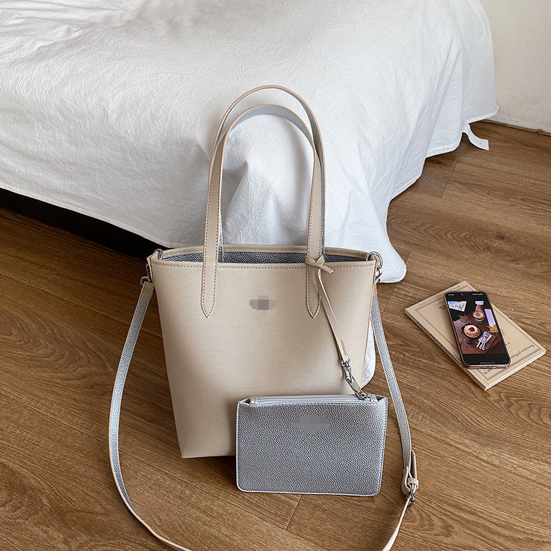 Women's Double-sided Portable Mother Thickened Shopping Commuting Trend Bags
