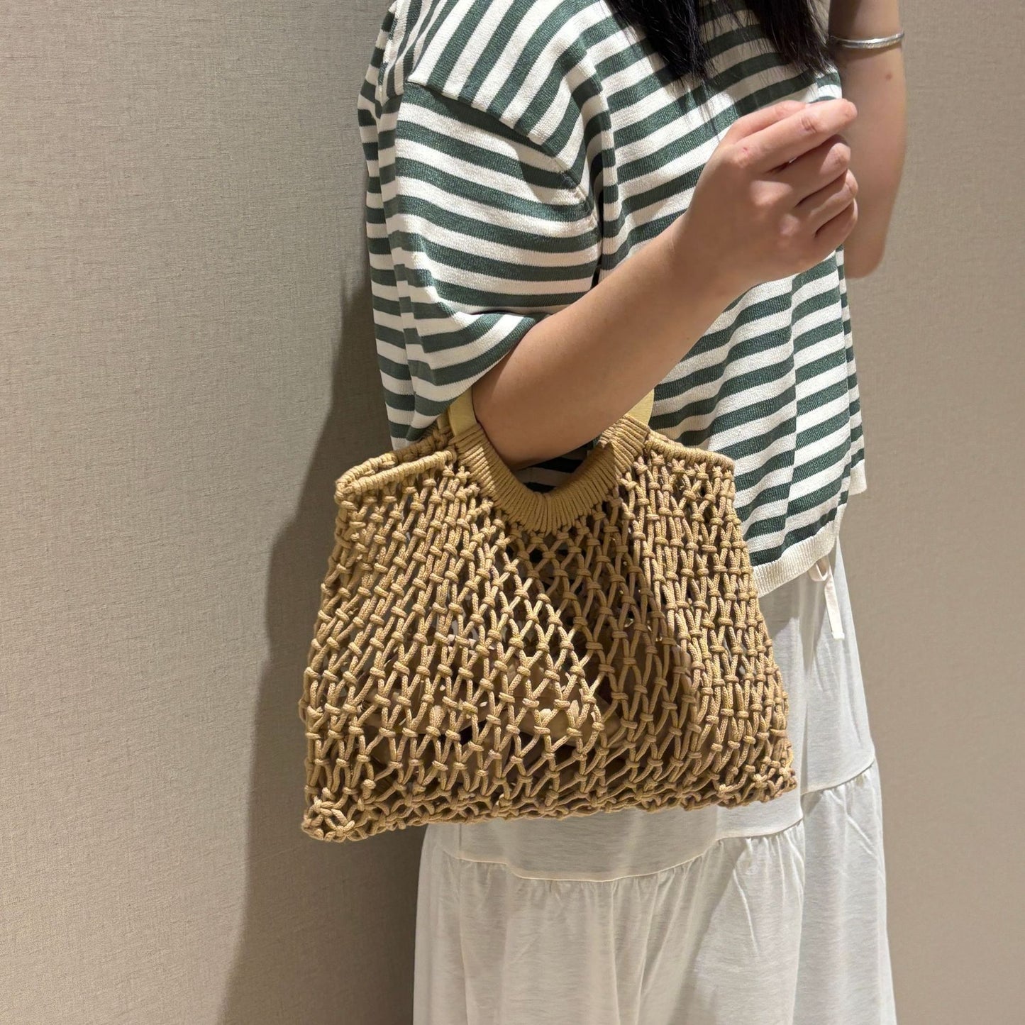 Minority Straw Hollow Woven Summer Vacation Women's Shoulder Bag