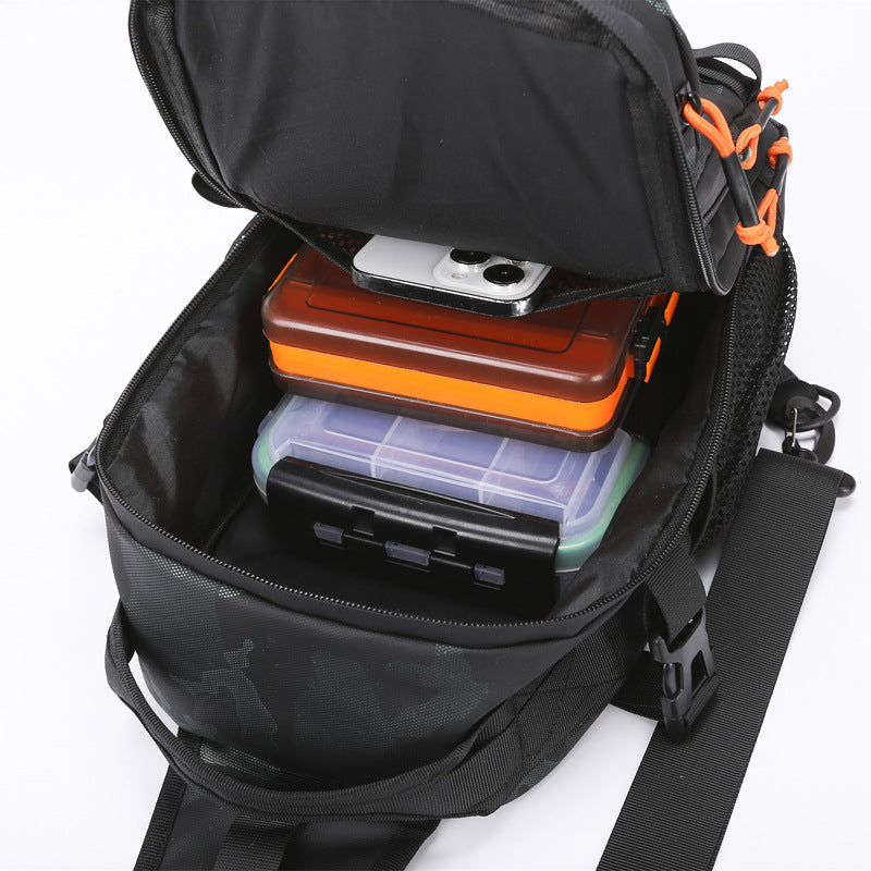Women's & Men's Lure Fishing Waterproof Camouflage Cycling Sling Sports Backpack