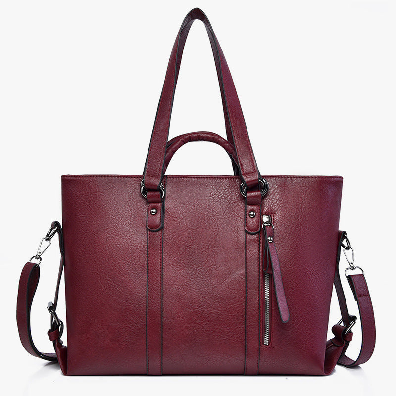 Women's Large Capacity Retro Fashion Commuter High-grade Shoulder Bags