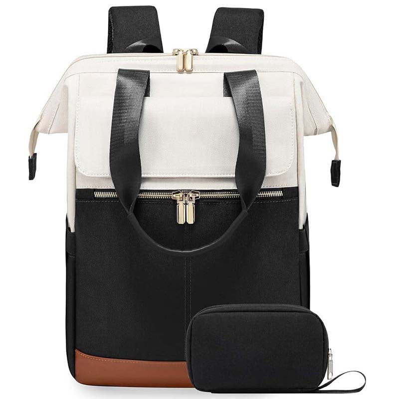 Durable Comfortable Women's Versatile Simple Cream Leisure Backpack