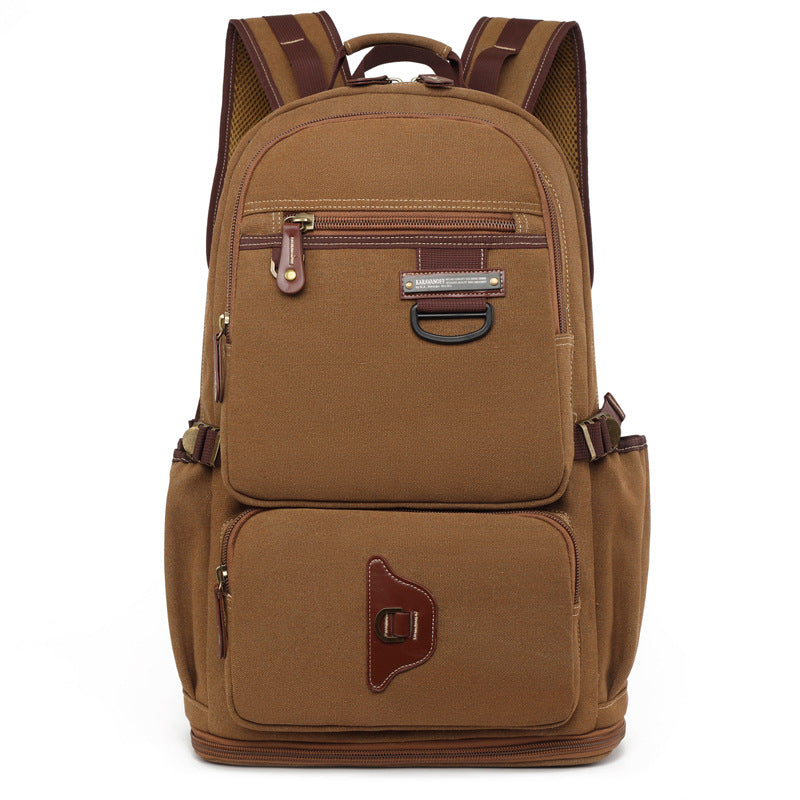 Canvas Female Retro Fashionable Large Capacity Leisure Backpack