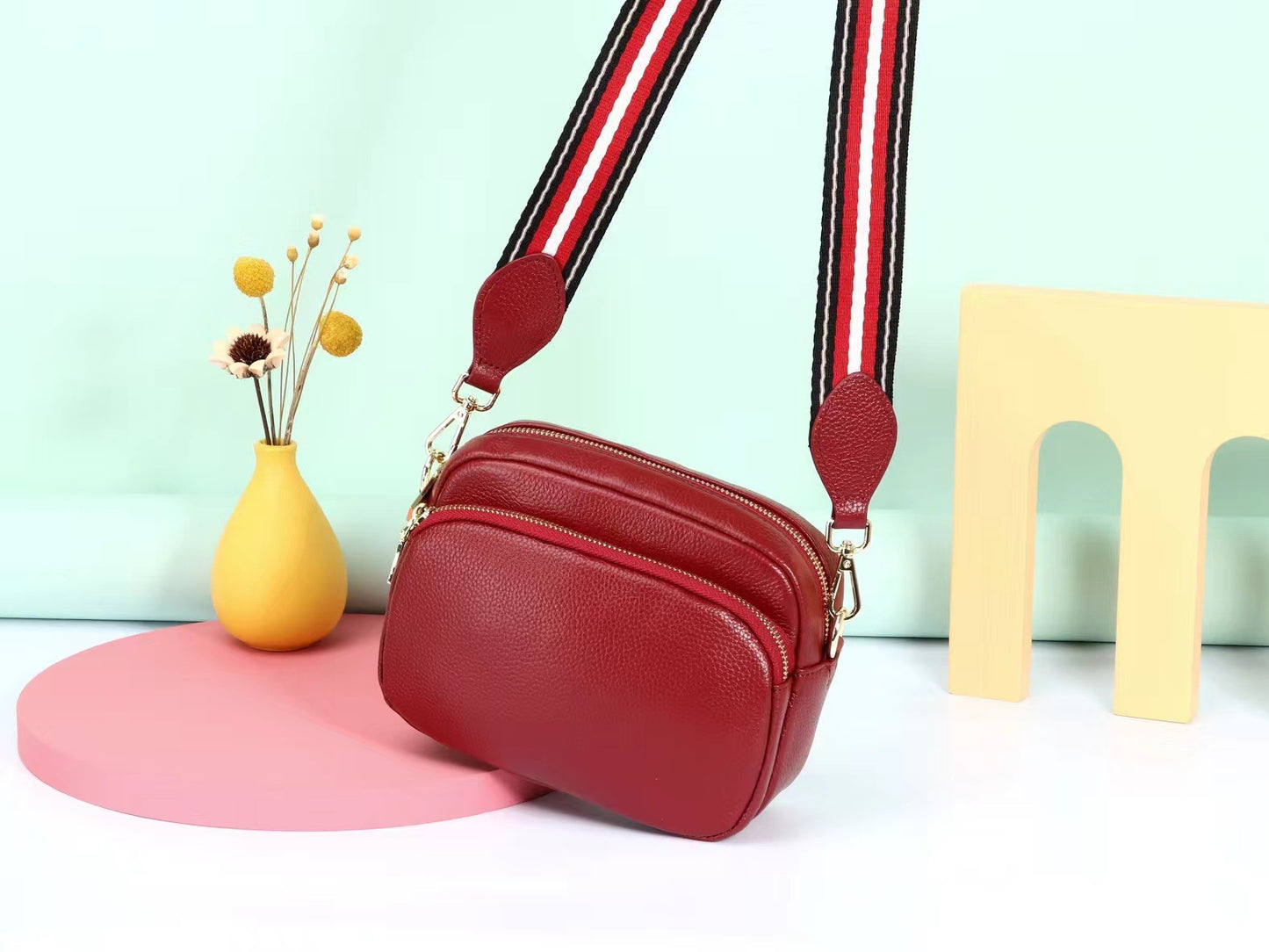 Women's Genuine Leather Soft First Layer Cowhide Women's Shoulder Bag