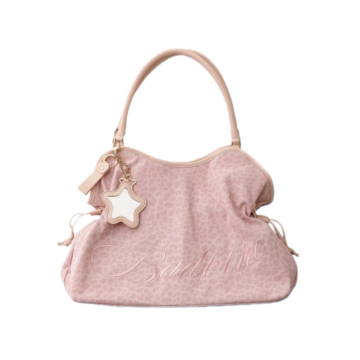 Niche Embroidery Leopard Print Mirror Pendant Women's Shoulder Bag