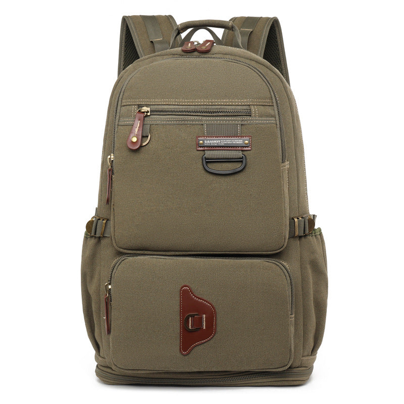 Canvas Female Retro Fashionable Large Capacity Leisure Backpack