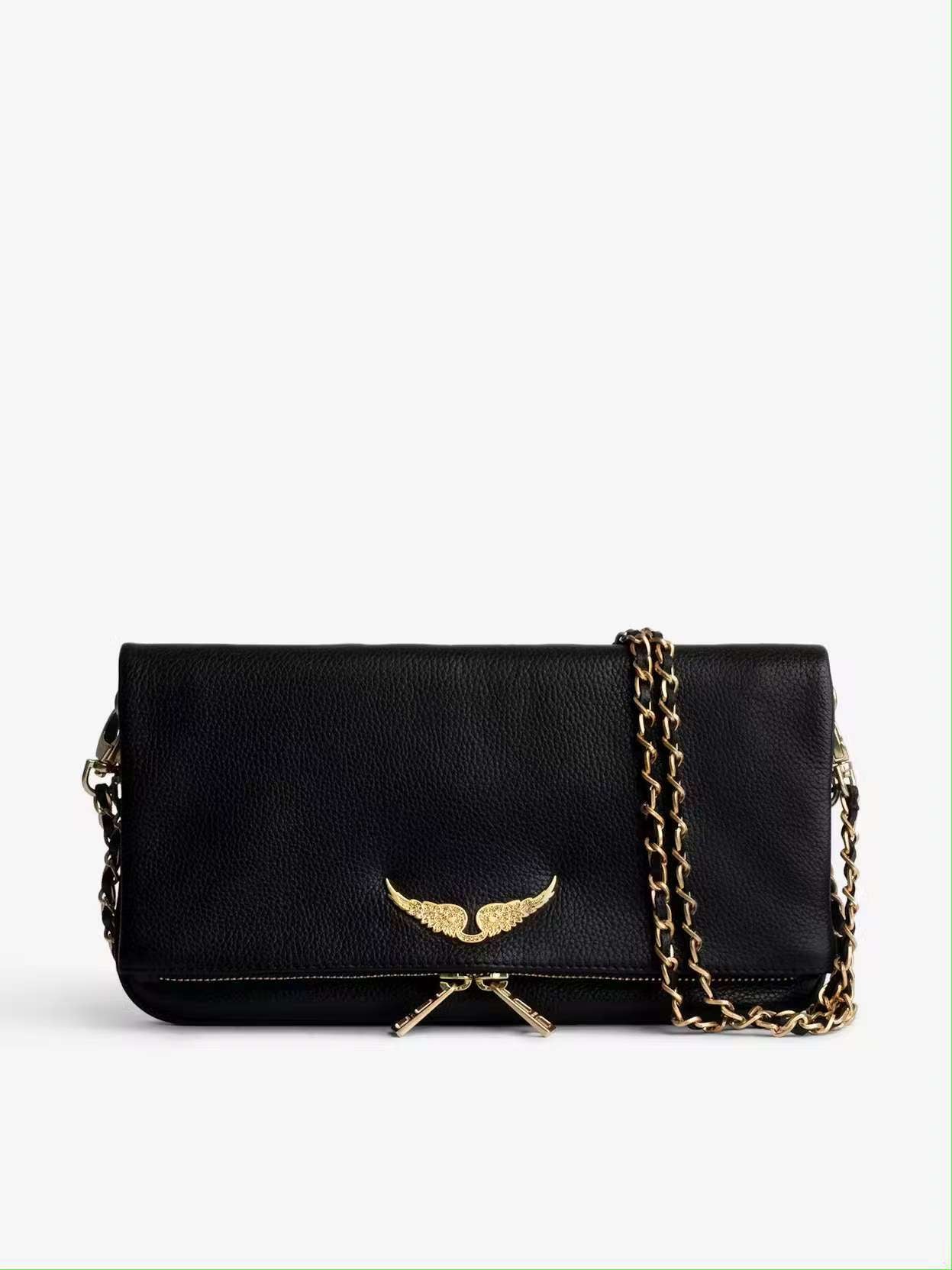 Women's French Fashion Diamond Wings Chain Envelope Shoulder Bags