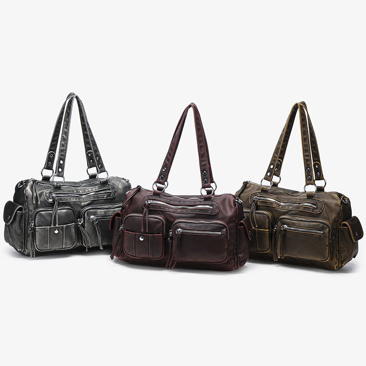 Women's Simple Zipper Large Capacity Commuter Bags