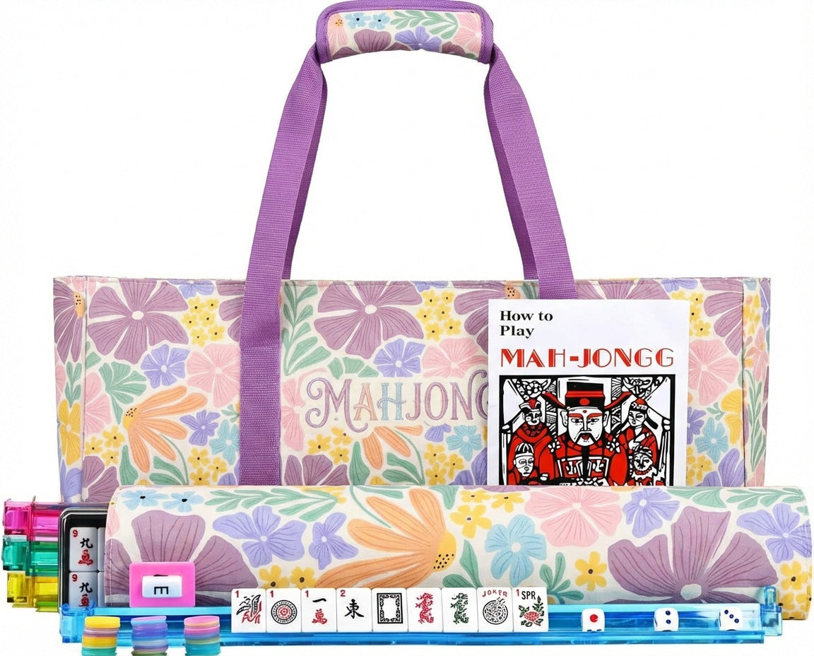 American Mahjong Set Large Capacity Three-piece Multifunctional Makeup Bag