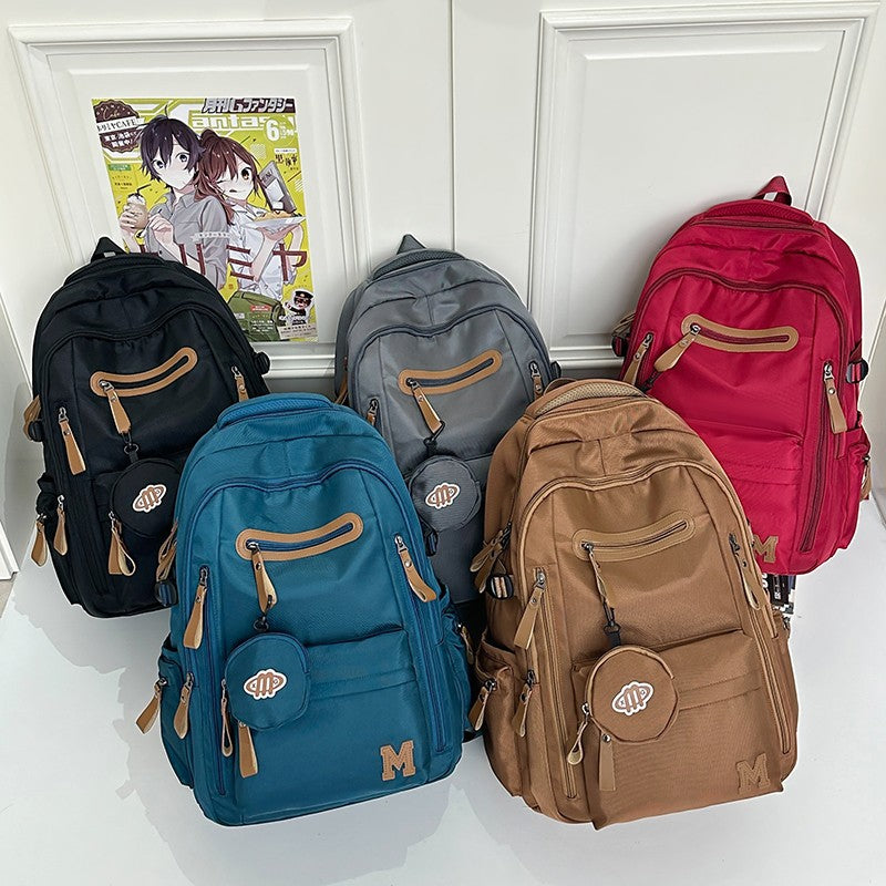Women's & Men's Early High Large Capacity Neutral Commuter Computer Nylon Cloth Backpacks