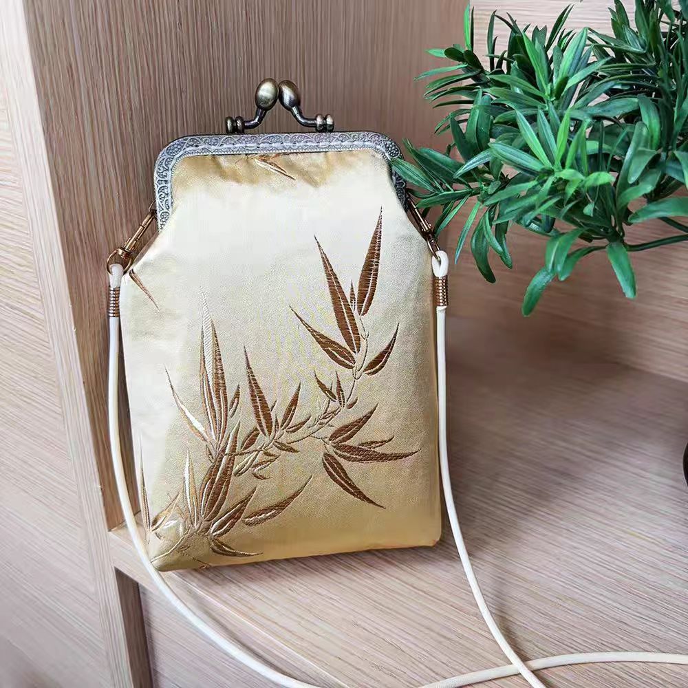 Women's Handmade Chinese Style Cheongsam Skirt Vintage Change Frame Purses