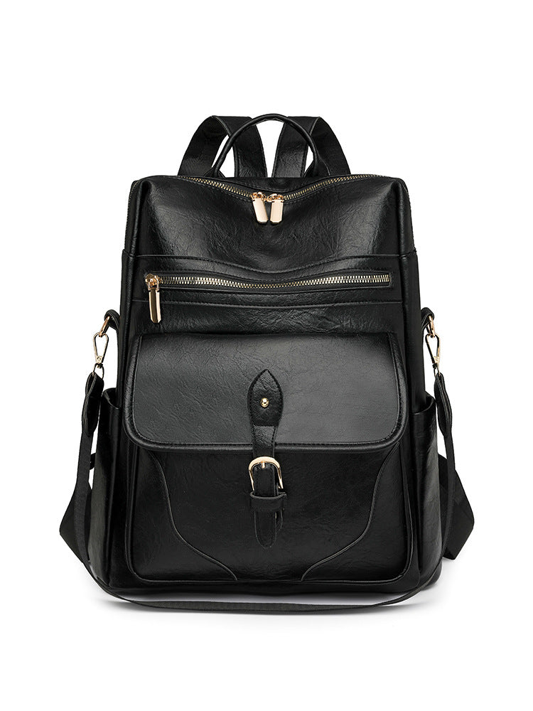Women's Retro High-grade Soft Leather Large Capacity Women's Backpack