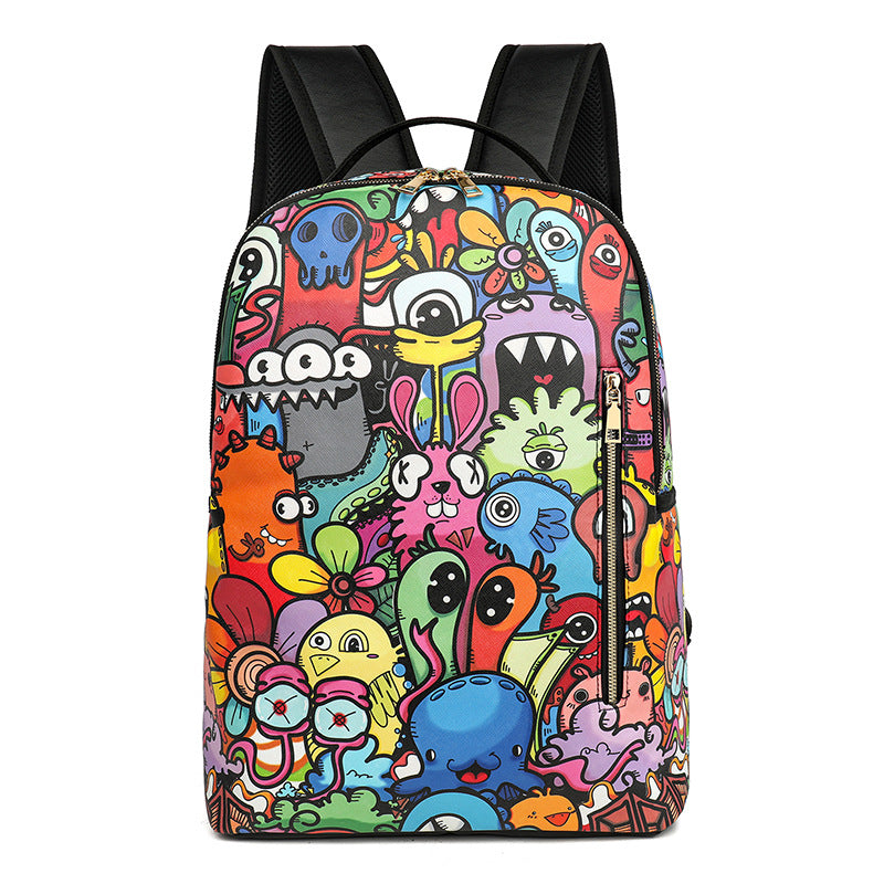 Cartoon Fashion Printing Large Capacity Anime Leisure Backpack