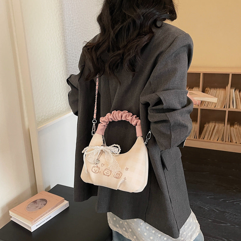 Women's Korean Style Niche Pleated Fashion High-grade Underarm Bag