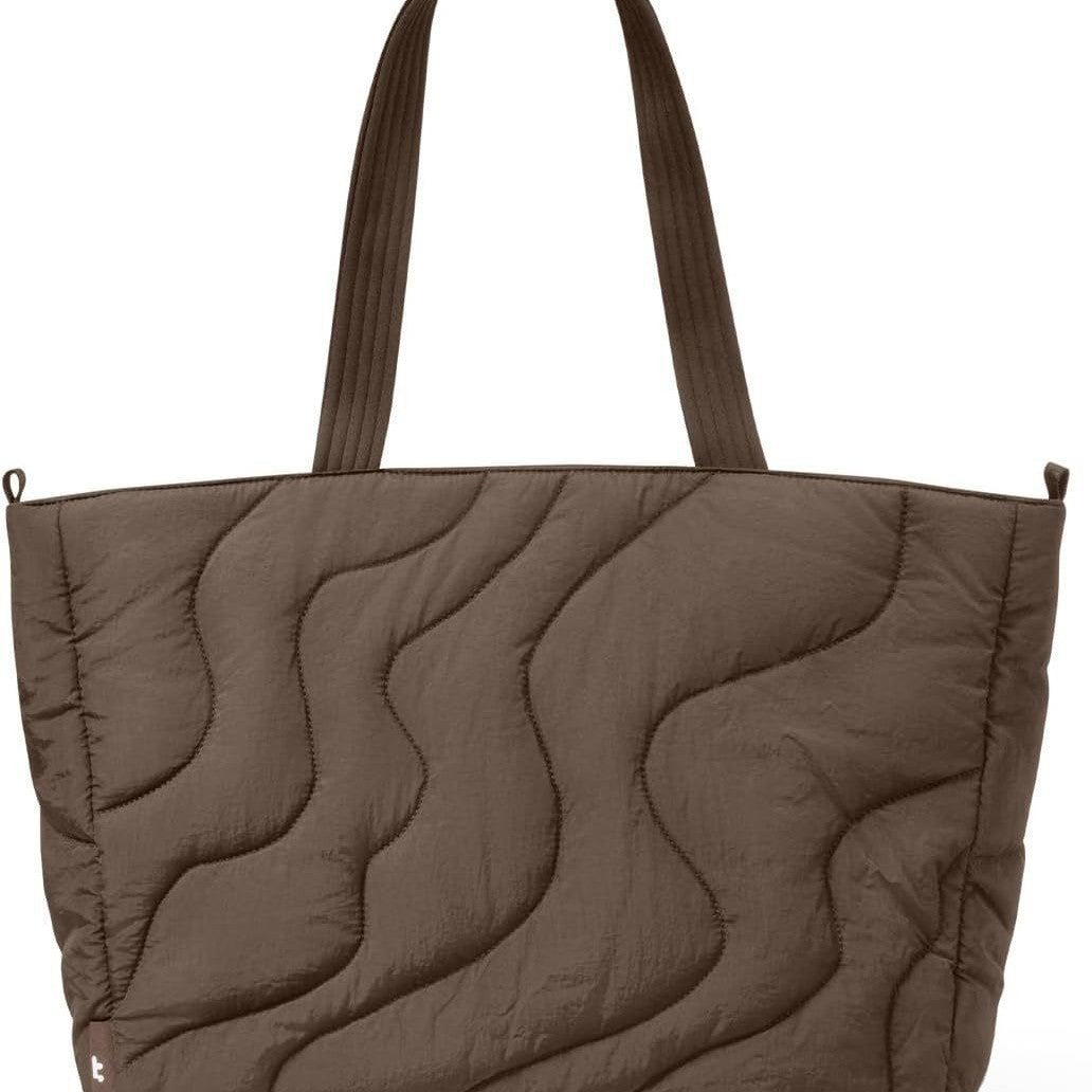 Women's Inflatable Fluffy Texture Large Capacity Lightweight Office Tote Bag