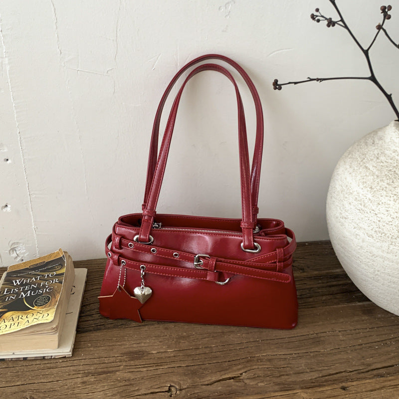 Women's Large Capacity Retro Springtide Korean Style Underarm Bag