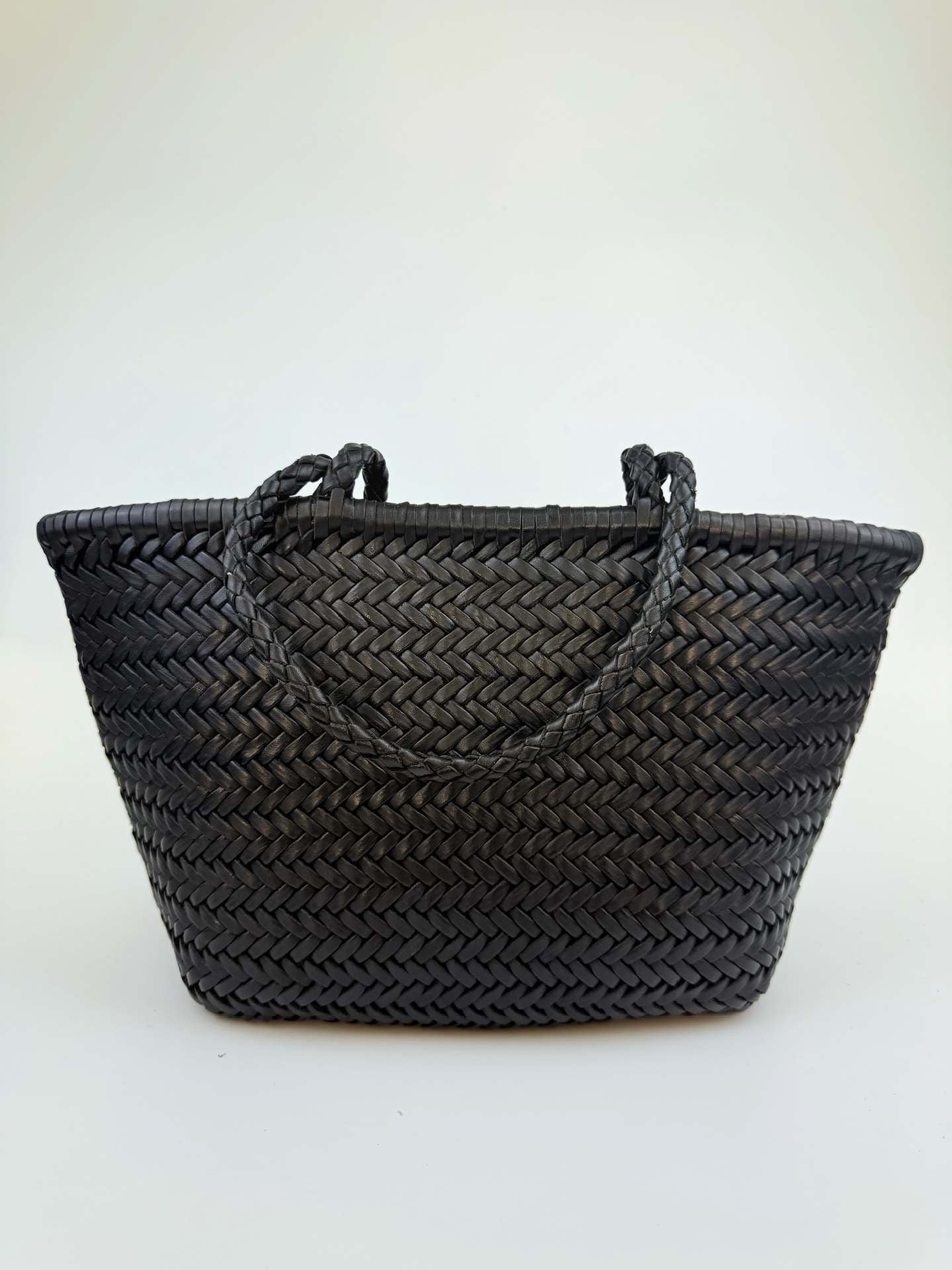 Genuine Leather French Food Basket Layer Large Bags