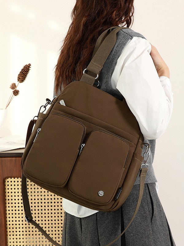 Style Simple Zipper Fashion Korean Large Women's Messenger Bag