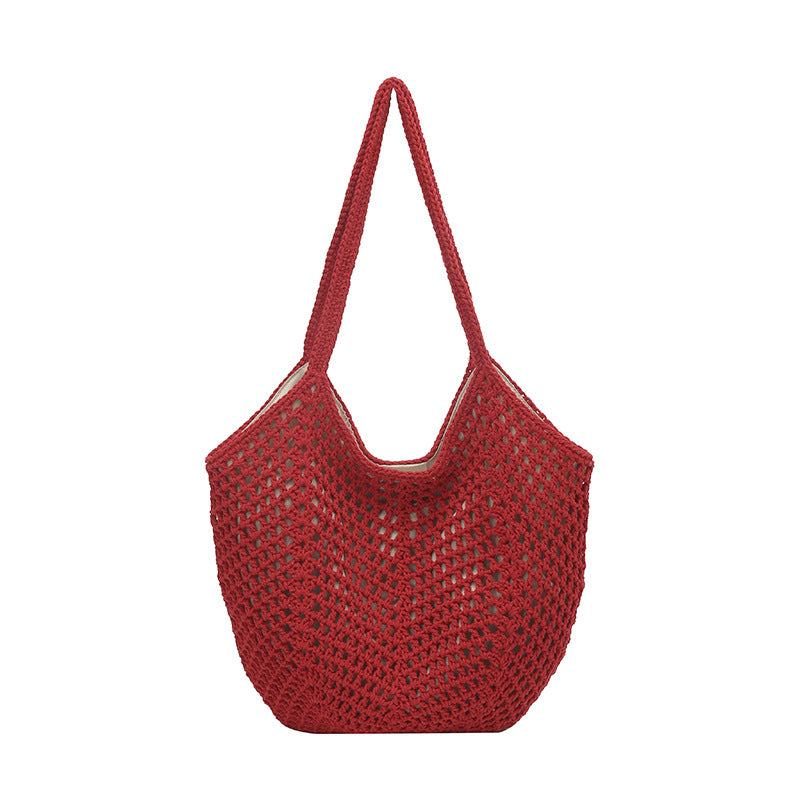 Women's Beach Vacation Style Straw Fashion Large Capacity Woven Women's Shoulder Bag